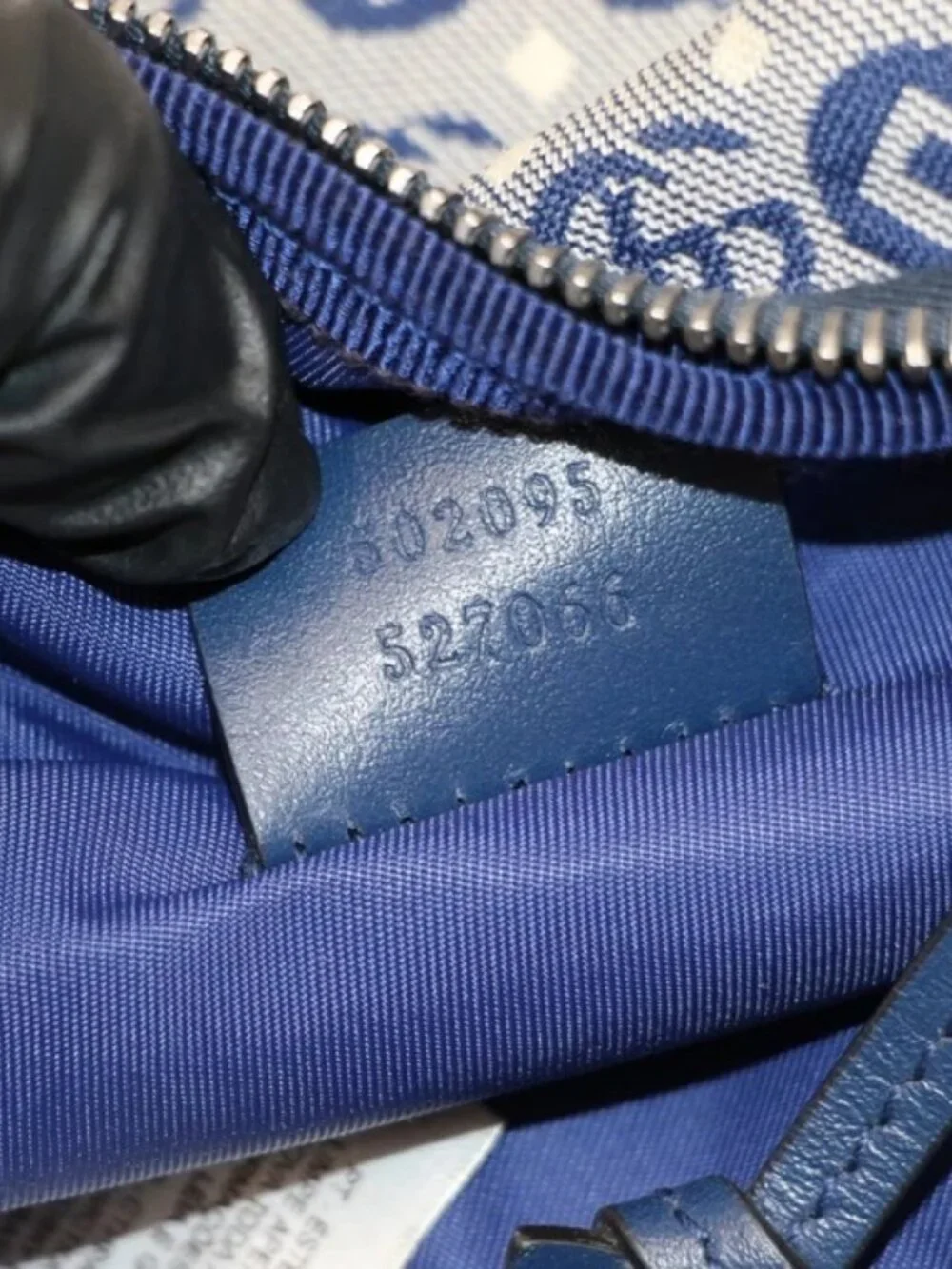 GUCCI Kids Jacquard Logo Patch Belt Bag - Blue